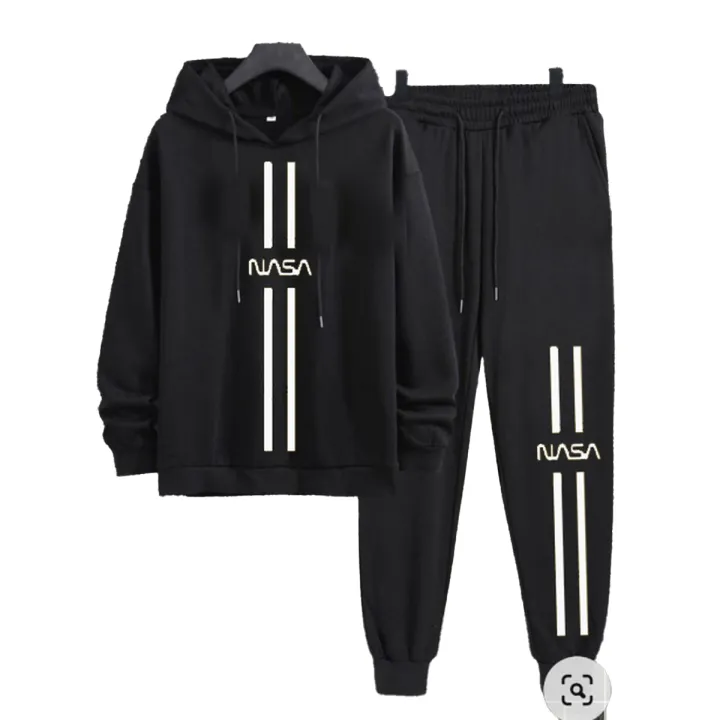 NASA Print Winter Track Suit Hoodie and Trouser
